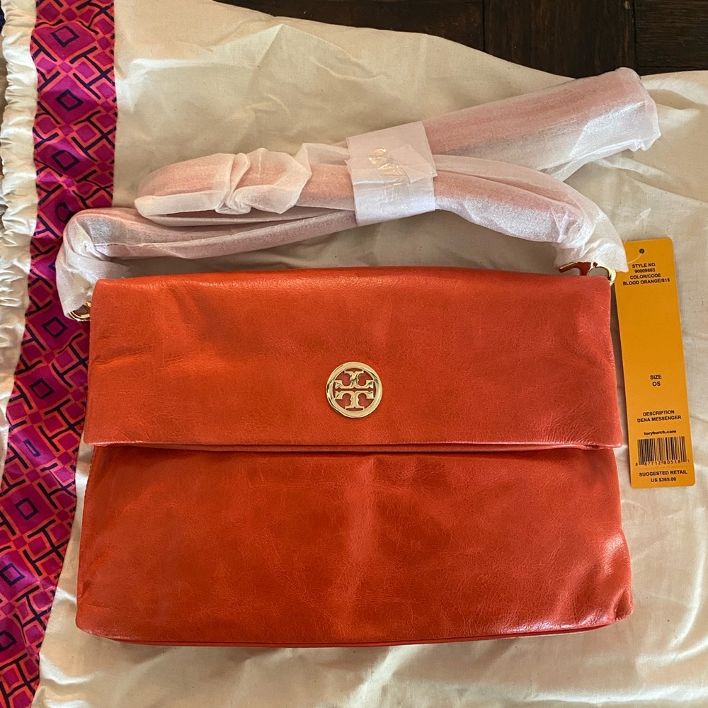 Tory Burch Vibrant Orange Crossbody Bag